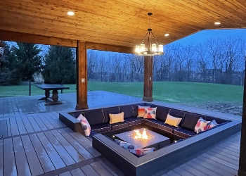 Outdoor living spaces by Oakland Restoration and Remodeling